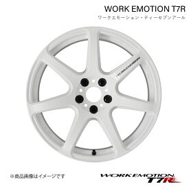 WORK EMOTION T7R マツダ ビアンテ DBA-CCEFW 1ピース ホイール 1本【17×7J 5-114.3 INSET53 ホワイト】