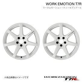 WORK EMOTION T7R AUDI S4 AVANT ABA-8WCWGF 1ピース ホイール 2本【18×8.5J 5-112 INSET45 ホワイト】
