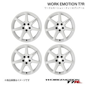 WORK EMOTION T7R スズキ ワゴンR CBA-MH23S 1ピース ホイール 4本 1台分【16×5.5J 4-100 INSET45 ホワイト】