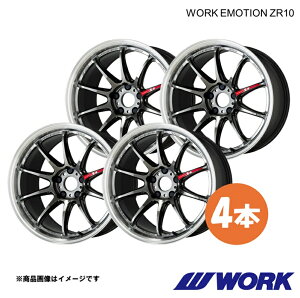 WORK ���[�N �z�C�[�� 4�{ ���[�N�G���[�V����ZR10 1�s�[�X ���F�[�� �n�C�u���b�h DAA-RU3�y18×7.5J 5-114.3 INSET53 GTKRC�zWORK EMOTION ZR10
