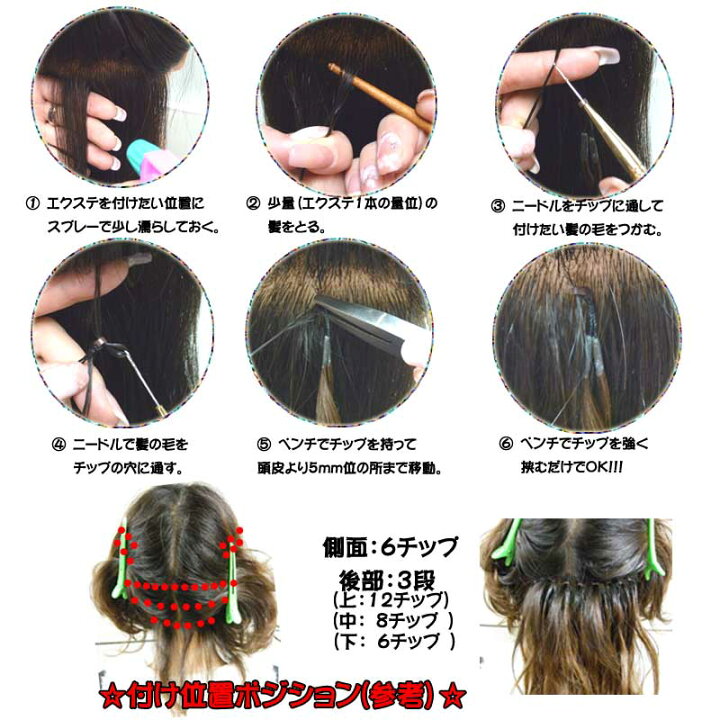 楽天市場】チップ式 高級ヘアーエクステンション Lovely 10チップ(20本 