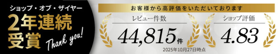ショップオブザイヤー２年連続受賞