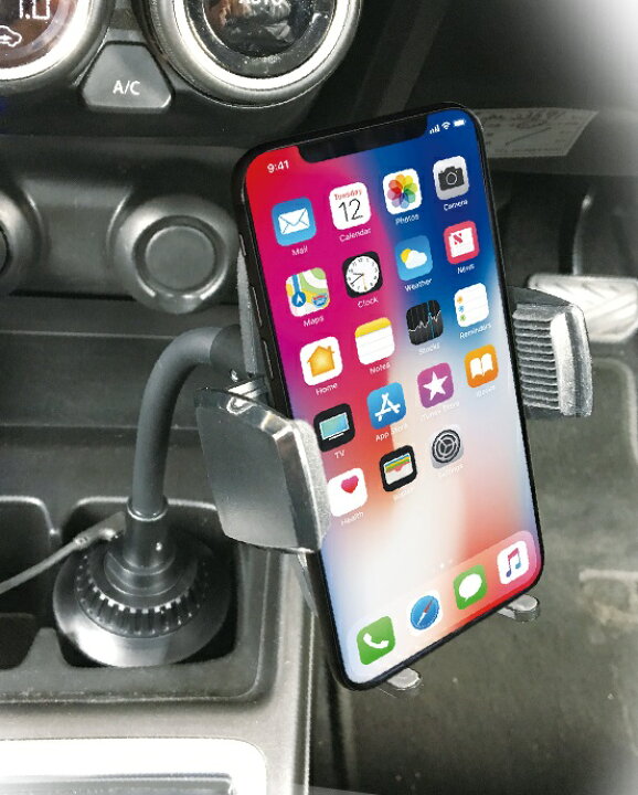 楽天市場 スマホホルダー ワイヤレス充電器 ドリンクホルダー取付 Qi正規認証品 高速充電 車載用 車載ホルダー スマートフォン 充電器 携帯 ペルシード Sph13 シャチホコストア