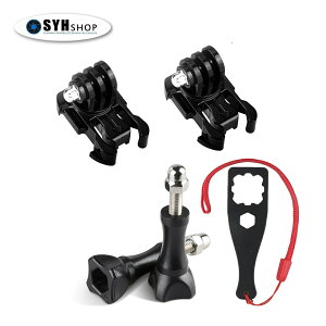 GoPro�p�A�N�Z�T���[�Z�b�g �x�[�X�}�E���g �A�_�v�^�[ ABS���� 2���N�C�b�N�����[�X�o�b�N���}�E���g 2���l�W �X�N�����[ �˂��� GoPro Hero12/11/10/9/8/7/6/5/AKASO/DJI Osmo Action �A�N�V�����J���� �A