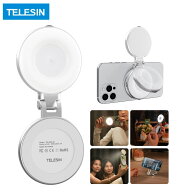 TELESIN C03 リングライト magsafe対応 自撮りライト 撮影用ライト LEDライト マグセーフ 3段階色温度270…