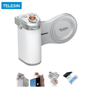 TELESIN �}�O�l�b�g �X�}�z�J�����O���b�v �Y�[���@�\ APP���� DSLR�X�^�C���n���h���z���_�[ iphone �J�����O���b�v iPhone 17 16 15 14 13 12�Ή� ���ʎ��� ��i�K�V���b�^�[ �X�}�z�O�r Bluetooth�����R