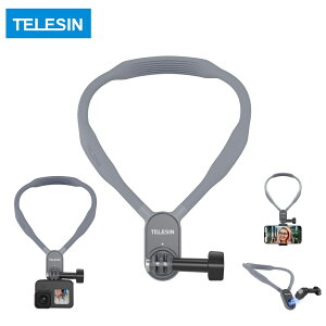 TELESIN POV�l�b�N���X���}�E���g �yL�T�C�Y�z Osmo Action 3/4/5/6 Pro insta360 ace pro 2 GoPro HERO13/12/11/10/9 �A���h���C�h iPhone�}�E���g�A�N�Z�T���[ �l�b�N ��|�� ���C�f�U�C�����b�N�� �� �c�B�e Insta360 
