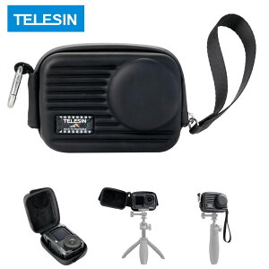 TELESIN DisAdv DJI Osmo Action 6 5 Pro 4 3�p �J�����P�[�X �u���b�N �ی�P�[�W�����̂܂܎��[�\ �ꕔ�I�[�v���݌v ���B��_ �O�r�ɒ��ڎ�t EVA�n�[�h�V�F�� �ϏՌ� �h�H �h�o ���s �A�E�g�h�A�p O-6