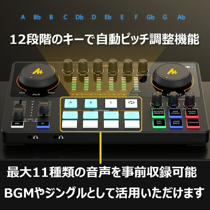 楽天市場】MAONO CASTER AME2A ポッドキャスター＋コンデンサーマイク 