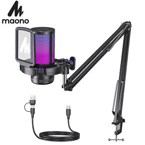 MAONO USB RfT[}CN Q[~O}CN PC }CNZbg mCYLZO ~[g{^ Pw RGBCeBO Q[ CuzM |bgLXg Xg[~O Zoom