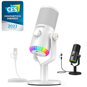 MAONO Pw USB RfT[}CN }CN Q[~O}CN RGBCg ~[g QC wbhtHo Xg[~Op{[Rg[ |bhLXg CES Innovation Awards 