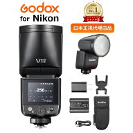 ◆マラソン特価 ◆＼正規代理店品 ジャンル賞受賞 ／Godox V1 MID N Nikon ニコン TTL フラッシュ ラウン…