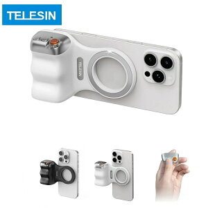 ���Ԍ�������@�V�^ TELESIN �X�}�z�O���b�v MagSafe�Ή� �}�O�l�b�g �Y�[���@�\�Ή� 2�i�K�V���b�^�[�{�^�� Bluetooth�����R���t�� �J�����O���b�v �X�}�z�X�^���h �X�}�[�g�t�H���z���_�[ ����