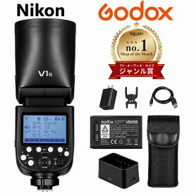 ◆期間限定特価◆＼ジャンル賞受賞 日本正規代理店品 ／Godox V1-N 技適マーク 日本語説明書付 TTL フラッシュストロボ 76Ws 2.4GワイヤレスXシステム内蔵TLL ハイスピードシンクロが1/8000s Nikon ニコン一眼レフに対応
