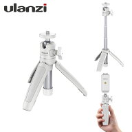 【全国送料無料】Ulanzi MT-08 ホワイト 三脚 カメラ ミニ三脚 自撮り棒 3段延長 ZV-1 三脚 vlog web OSM…