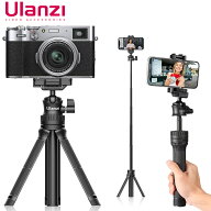 Ulanzi MT-34 ミニ三脚 自撮り棒 スマホ三脚 6段伸縮 スマホホルダー付き 卓上セルカ棒 軽量 スマートフ…