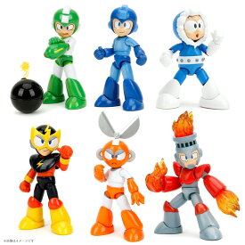 【訳ありアウトレット】JADAtoys ロックマン フィギュア アクションフィギュア1/12スケール ロックマン ファイヤーマン アイスマン エレキマン カットマン MEGAMAN ファミコン カプコン CAPCOM コレクション 贈り物 プレゼント