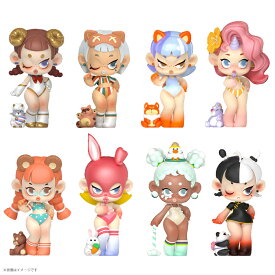 52TOYS BLINDBOX PIQIQIシリーズ Little Monster 1BOX8個セット トレーディングフィギュア コレクショントイ アート ブラインド かわいい ギャル モンスター