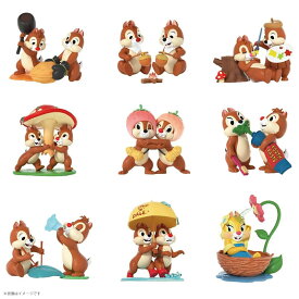 52TOYS BLINDBOX ディズニー チップ&デール 大親友シリーズ 1BOX8個セット トレーディングフィギュア コレクション コレクショントイ ブラインド リス ペア コンビ 植物 キノコ