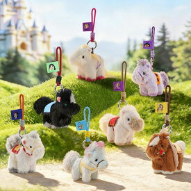 52TOYS BLINDBOX ディズニープリンセス マイリトルポニー シリーズ ぬいぐるみストラップ 1BOX6個セット フィギュア トレーディング ソフビ コレクション かわいい デフォルメ