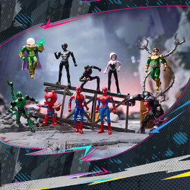 BLOKEES マーベル インフィニティ・サーガ 第5弾 1BOX9個セット 可動 トレーディングフィギュア スパイダーマン マイルス・モラレス グウェン ハム スコーピオン ヴェノム ミステリオ MARVEL ソフビ コレクション ブラインドボックス 男の子 映画 ブロッキーズ ブロッキース