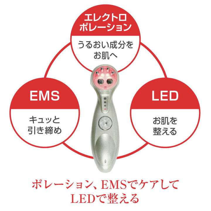 楽天市場】【正規販売店】複合美顔器 EIP PURE 美顔器 EMS エレクトロ 