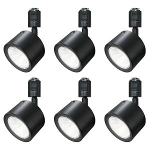 ダクトレール スポットライト led【6個セット】ミニシーリングライト LED一体型 60W形相当 ライティングレール専用 レールライト 電球色 昼白色 ダクトレール用照明 LED 一体式 おしゃれ照明