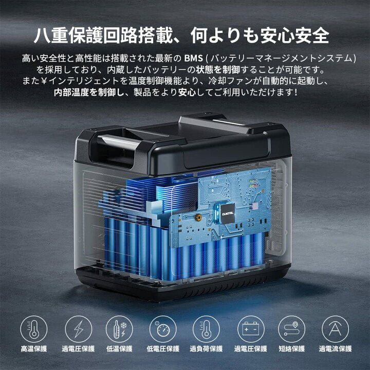 楽天市場】ポータブル電源 大容量 2000Wh 1.5時間高速充電 16口リン酸 