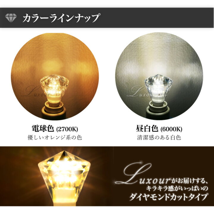 楽天市場】シャンデリア電球 LED シャンデリア球 40W形相当 E12 電球色 