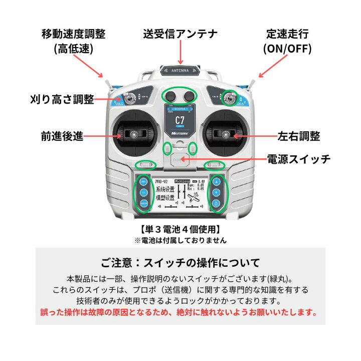 楽天市場】【PBSTAY】ラジコン草刈機 自走式 ガソリンと電気の 
