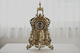 真鍮置時計 DOME　置時計　スペイン製　真鍮　ブラス　高級 VIRTUS