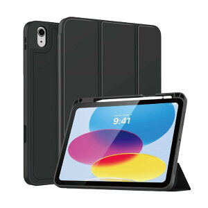 �G���f�B�[�G�X iPad A16�E��10����Ή� �ϏՌ��t���b�v�P�[�X �u���b�N(�V�{) MDS-TPUCIP109G10FLBK2