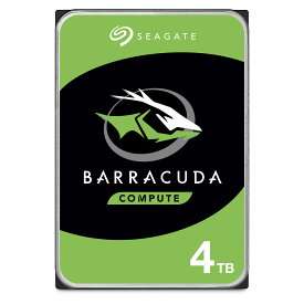 Seagate シーゲイト BarraCuda 3.5インチ 4TB 内蔵 ハードディスク HDD PC 2年保証 6Gb/s 256MB 5400rpm 正規代理店品 ST4000DM004
