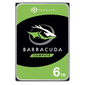 Seagate シーゲイト BarraCuda 3.5インチ 6TB 内蔵 ハードディスク HDD PC 2年保証 6Gb/s 256MB 5400rpm 正規代理店品 ST6000DM003