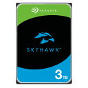 Seagate シーゲイト SkyHawk 3.5インチ 【データ復旧 3年付】 3TB 内蔵 ハードディスク HDD CMR 3年保証 6Gb/s 256MB 5400rpm ネットワーク 監視 カメラ ビデオレコーダー ST3000VX015