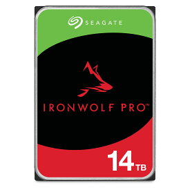 Seagate シーゲイト IronWolf Pro 3.5インチ 【データ復旧 3年付】 14TB 内蔵 ハードディスク HDD CMR 5年保証 6Gb/s 256MB 7200rpm 24時間稼動 PC NAS ST14000NT001