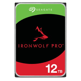 Seagate シーゲイト IronWolf Pro 3.5インチ 【データ復旧 3年付】 12TB 内蔵 ハードディスク HDD CMR 5年保証 6Gb/s 256MB 7200rpm 24時間稼動 PC NAS ST12000NT001