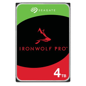 Seagate シーゲイト IronWolf Pro 3.5インチ 【データ復旧 3年付】 4TB 内蔵 ハードディスク HDD CMR 5年保証 6Gb/s 256MB 7200rpm 24時間稼動 PC NAS ST4000NT001