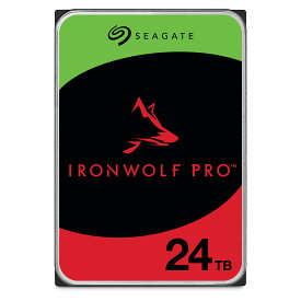 Seagate シーゲイト IronWolf Pro 3.5インチ 【データ復旧 3年付】 24TB 内蔵 ハードディスク HDD CMR 5年保証 6Gb/s 512MB 7200rpm 24時間稼動 PC NAS 正規代理店品 ST24000NT002