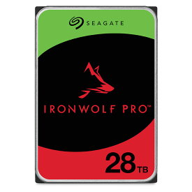 Seagate シーゲイト IronWolf Pro 3.5インチ 【データ復旧 3年付】 28TB 内蔵 ハードディスク HDD CMR 5年保証 6Gb/s 512MB 7200rpm 24時間稼動 PC NAS 正規代理店品 ST28000NT000