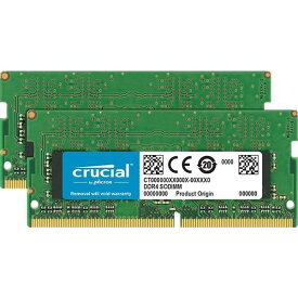Crucial ノートPC用増設メモリ 32GB(16GBx2枚) DDR4 2400MT/s(PC4-19200) CL17 SODIMM 260pin CT2K16G4SFD824A