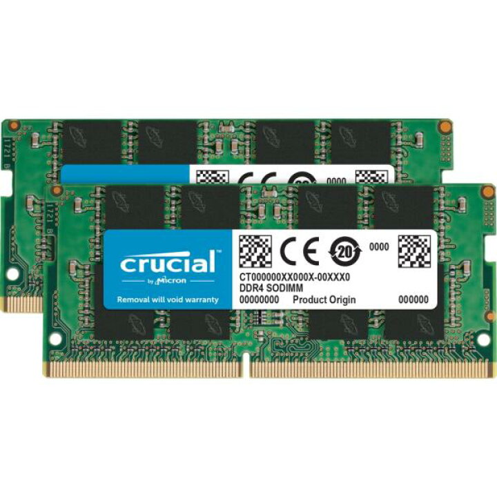 楽天市場】Crucial ノートPC用増設メモリ 32GB(16GBx2枚) DDR4 3200MT 