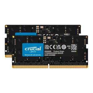 crucial m[gPCp݃ 32GB(16GBx2)DDR5 5600MT/s(PC5-44800)CL40 SODIMM 262pin CT2K16G56C46S5