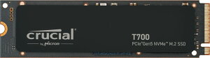Crucial(N[V) T700 4TB 3D NAND NVMe PCIe5.0 M.2 SSD q[gVNf ő12,400MB/b CT4000T700SSD3JP Kۏؕi