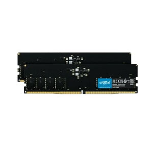 Crucial (N[V) fXNgbvPCp݃ 64GB(32GBx2)DDR5 5600MT/s CL46 UDIMMyK㗝Xiz CT2K32G56C46U5
