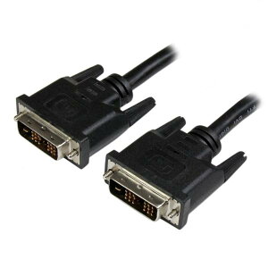 StarTech.com 91cm DVI-Dシングルリンクケーブル DVI-Dディスプレイケーブル(オス/オス) モニターケーブル DVI-D(19ピン)-DVI-D(19ピン) 1920x1200 ブラック DVIMM3