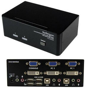 StarTech.com 2|[g fAfBXvC(DVI & VGA)ΉUSBڑKVMXCb`/PCp\RCPUؑ֊ SV231DDVDUA
