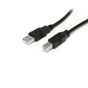 StarTech.com USB 2.0 ���s�[�^�[�P�[�u�� 9.1m USB-A(�I�X)-USB-B(�I�X)480Mbps �u���b�N USB2HAB30AC