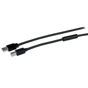 StarTech.com 15m USB 2.0 ANeBus[^[P[u A^Cv IX - B^Cv IX ubN USB2HAB50AC
