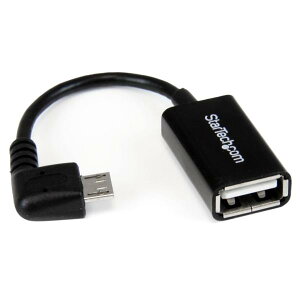 StarTech.com 12cm L^Micro USB - USB OTGϊA_v^ }CNUSBzXgP[u USB A^Cv X[USB Micro-B^Cv IX UUSBOTGRA